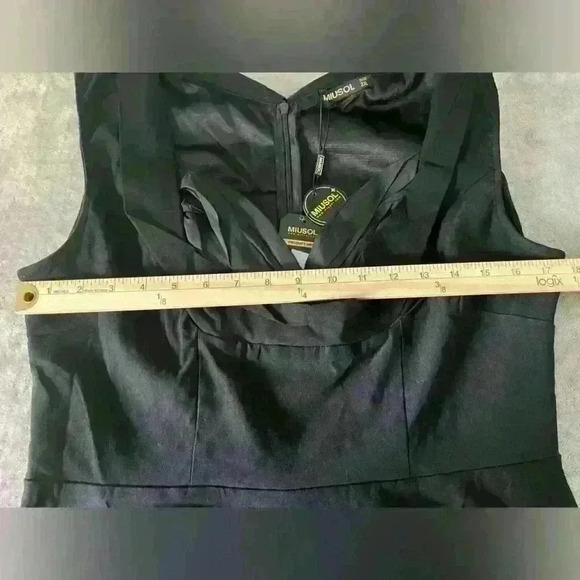 Miusol Retro A-line black dress size 2xl NWT - Picture 8 of 10